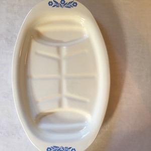 Corningware korenblauwe vleesschotel