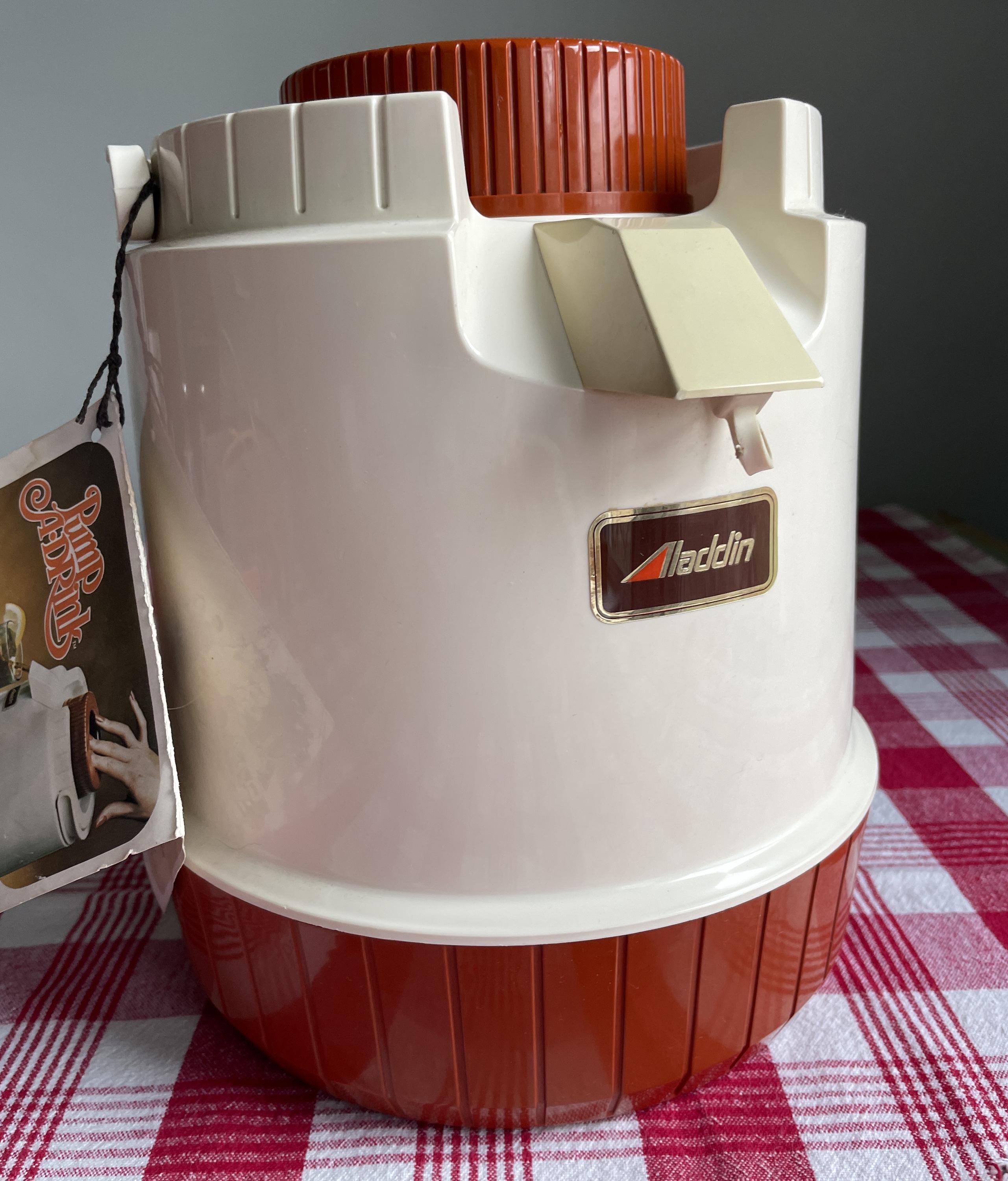 2A7607/Aladdin No.475 THERMAL JAH アラジン サーマルジャー ウォータージャグ ポット ボトル ビンテージ Vintage Aladdin Pump A Drink Jug Thermos 1/2 Gallon Coventry