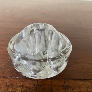 Flower Frog, Clear Glass Flower Frog