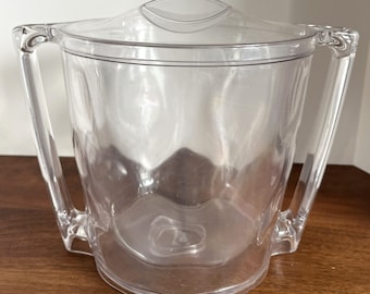 Vintage Acrylic Ice Bucket made in the USA by Creativeware