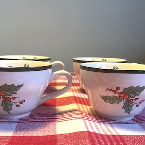 Cuthbertson Original Christmas Tree Tee- oder Kaffeetassen, 4er-Set, hergestellt in England