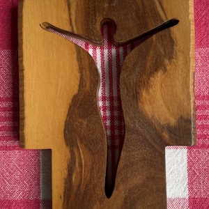 Mid-Century Style Wooden Crucifix