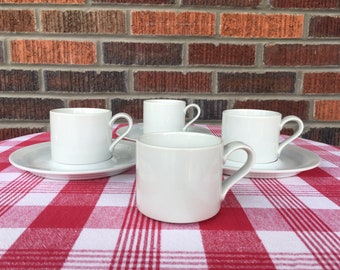 Dansk Bistro Tasses et Soucoupes Blanc