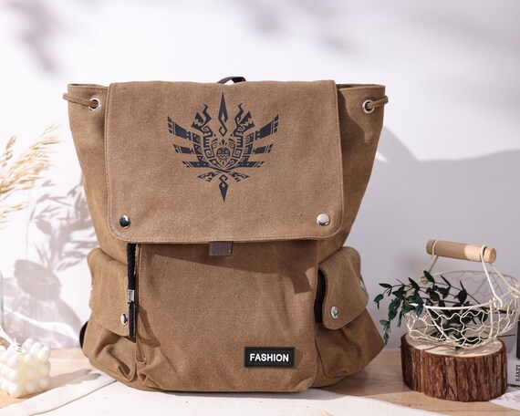 Adventure Hunter Canvas Backpack – Durable Double Strap Bag 