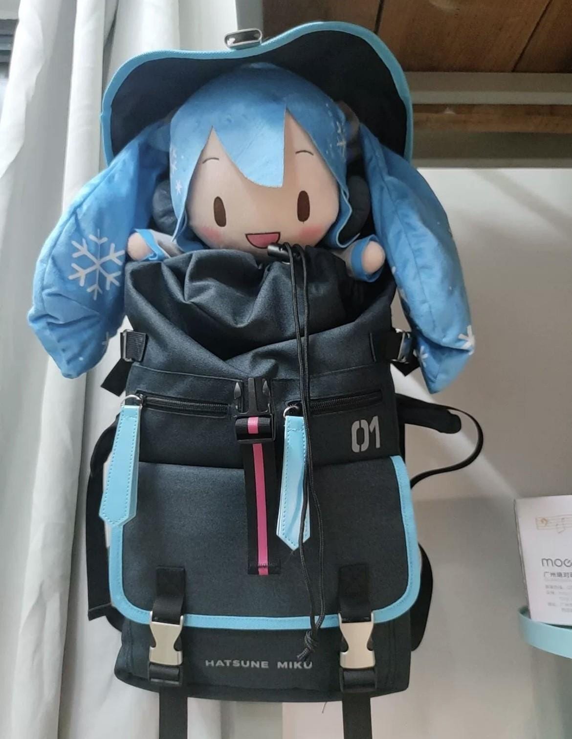 Hatsune Miku Backpack, Anime-Inspired Travel Bag, Vocaloid 01 Cosplay Rucksack, Cute & Stylish Miku Merch, School, Work, Outdoor Use