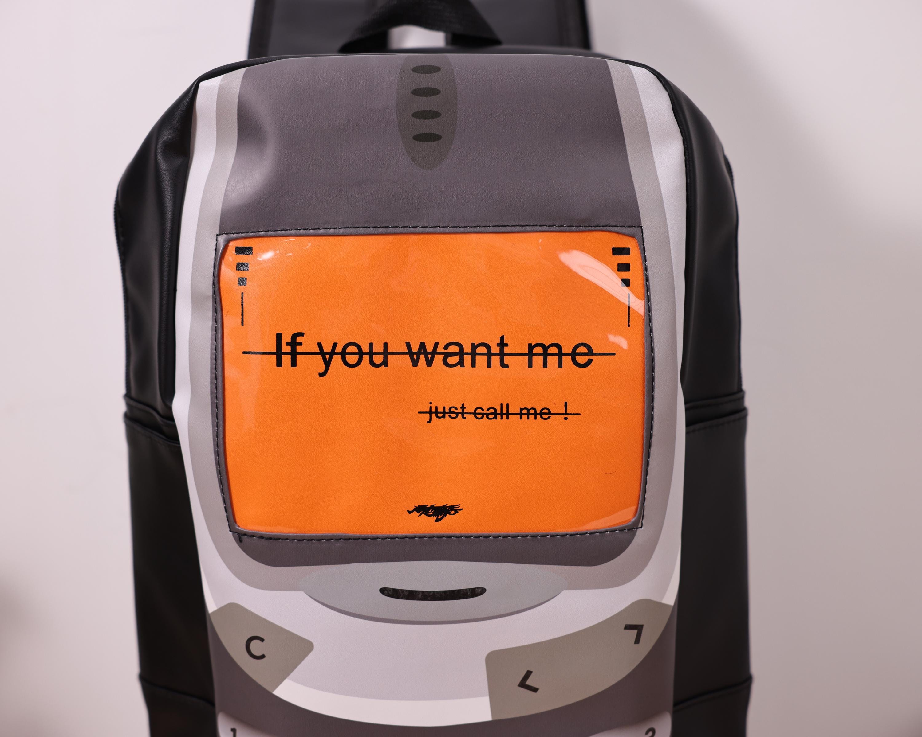 Retro Nokia 3310 Backpack, Funny Vintage Phone Bag, 90s Y2K Meme