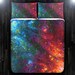 Fire Ice Duvet Cover, Fire Galaxy Blanket, Red Blue Space Bedding, Hot Cold Comforter, Twin XL Queen King Size Daybed Covers 