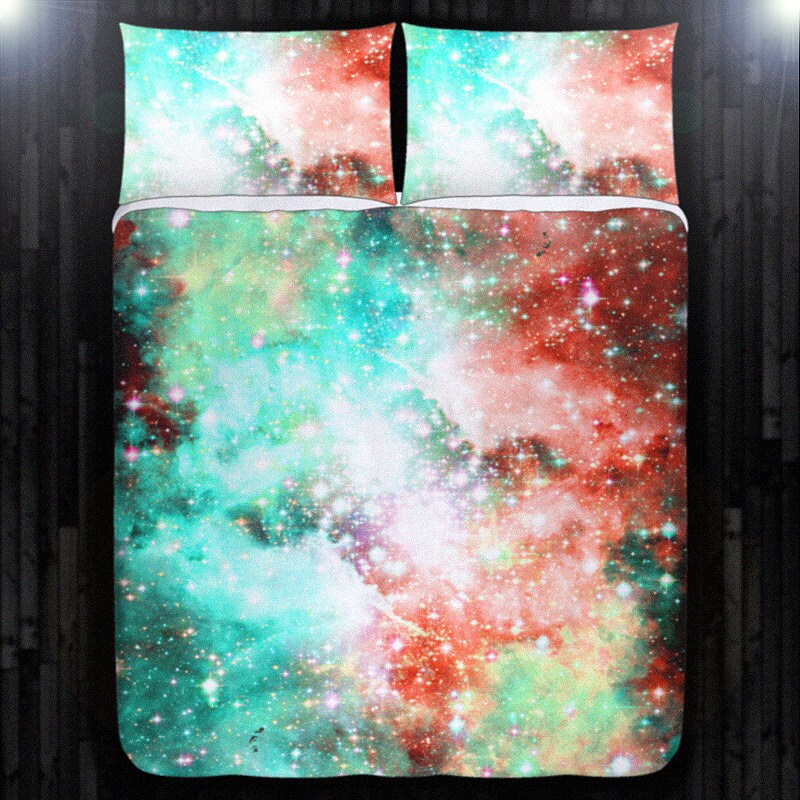Nebula Red Galaxy Space Door Mat