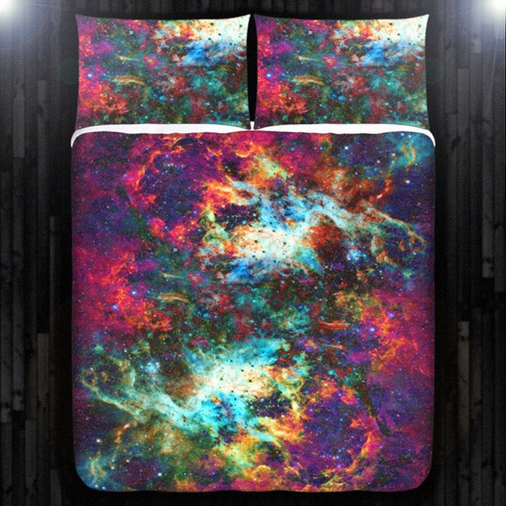 Space Duvet Cover Queen Outer Space Comforter King Space Etsy