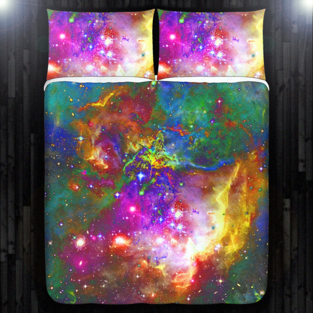 Galaxy Duvet Cover Galaxy Blanket Galaxy Bedding Galaxy Etsy