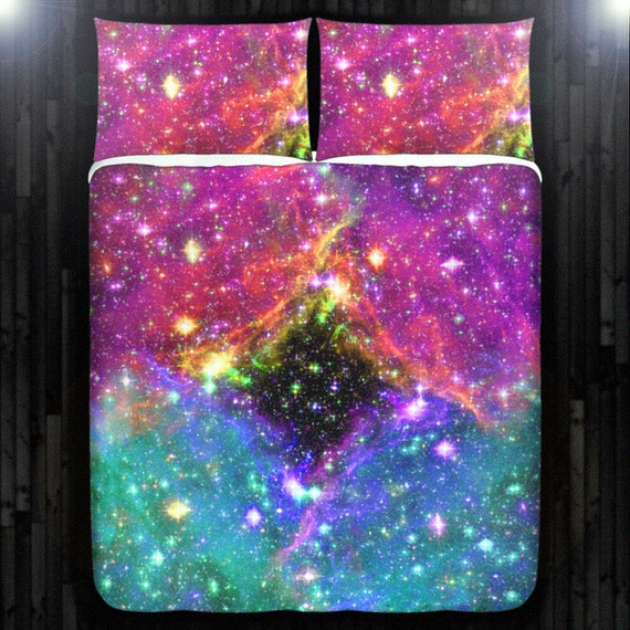 Black Hole Duvet Cover Queen Space Galaxy Comforter King Etsy