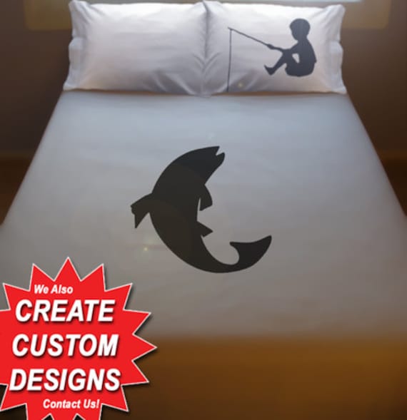 Boy Fishing Bedding, Fish Duvet Cover Queen, King Twin Size 100% Cotton Bed  Sheet Set, Personalized Custom Duvet Covers Boy Girl Bedroom -  Canada