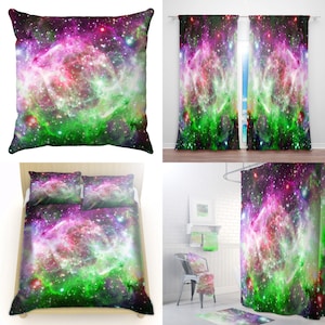 Galaxy Comforter Bedding, Galaxy Duvet Cover, Galaxy Decor, Galaxy Fabric, Galaxy Bedroom, Cosmos Outer Space Nebula Daybed Covers