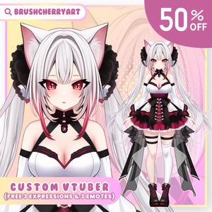 Custom Vtuber-modelcommissie | Vtuber-activa | Live2d Modelcommissie | Pngknol | Anime-kunst | Vtuber mannelijk en vrouwelijk