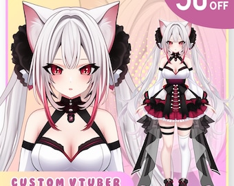Custom Live2D Vtuber Model Commission | Anime Art