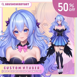 Custom Vtuber Model Commission | Vtuber Assets | Live2d Model Commission | Pngtuber | Anime Art | Vtuber Male & Female
