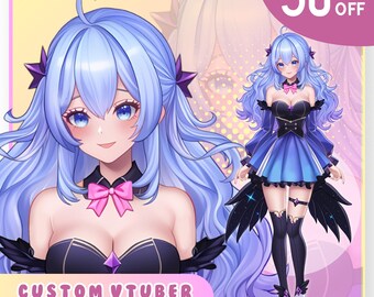 Custom Live2D Vtuber Model Commission | Anime Art