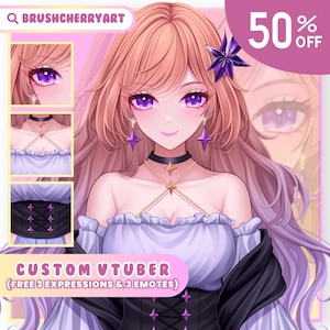 Custom Vtuber Model Commission | Vtuber Assets | Live2d Model Commission | Pngtuber | Anime Art | Vtuber Male & Female