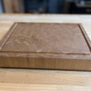 European Beech End Grain Cutting Board | Handmade Butcher Block | Personalized Chef Gift