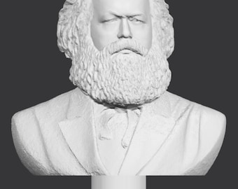 Karl Marx Bust, 3D Printed Karl Marx Statue, Karl Marx Sculpture,  Custom 3D Printing, Size & Colour Options
