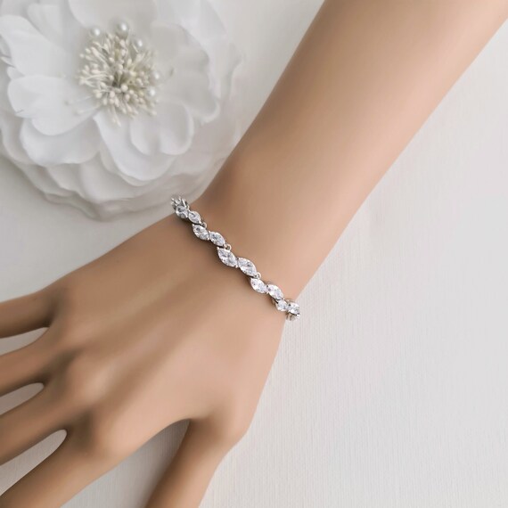 Cz wedding best sale bracelets