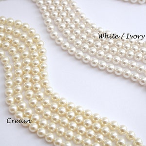 Vintage Style Pearl Crystal Bridal Earrings, Teardrop Wedding Earrings, Necklace Earring Set, Wedding Jewelry, Esther image 9