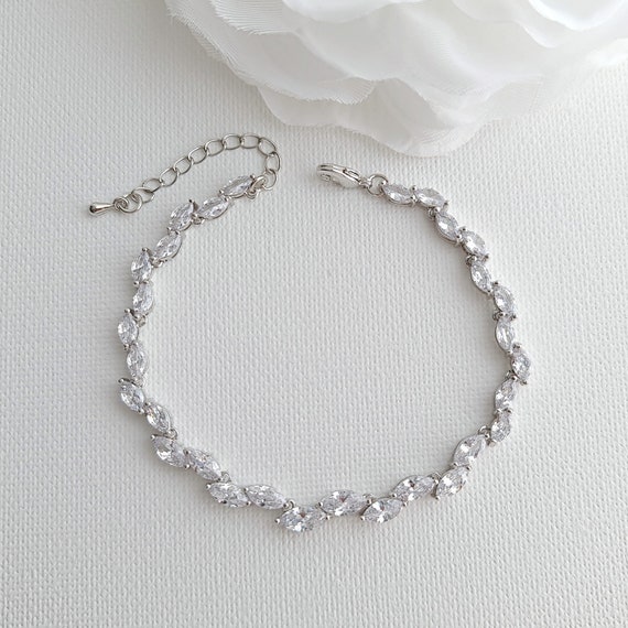 Cz wedding best sale bracelets