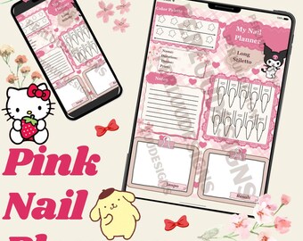 Pink Nail Planner
