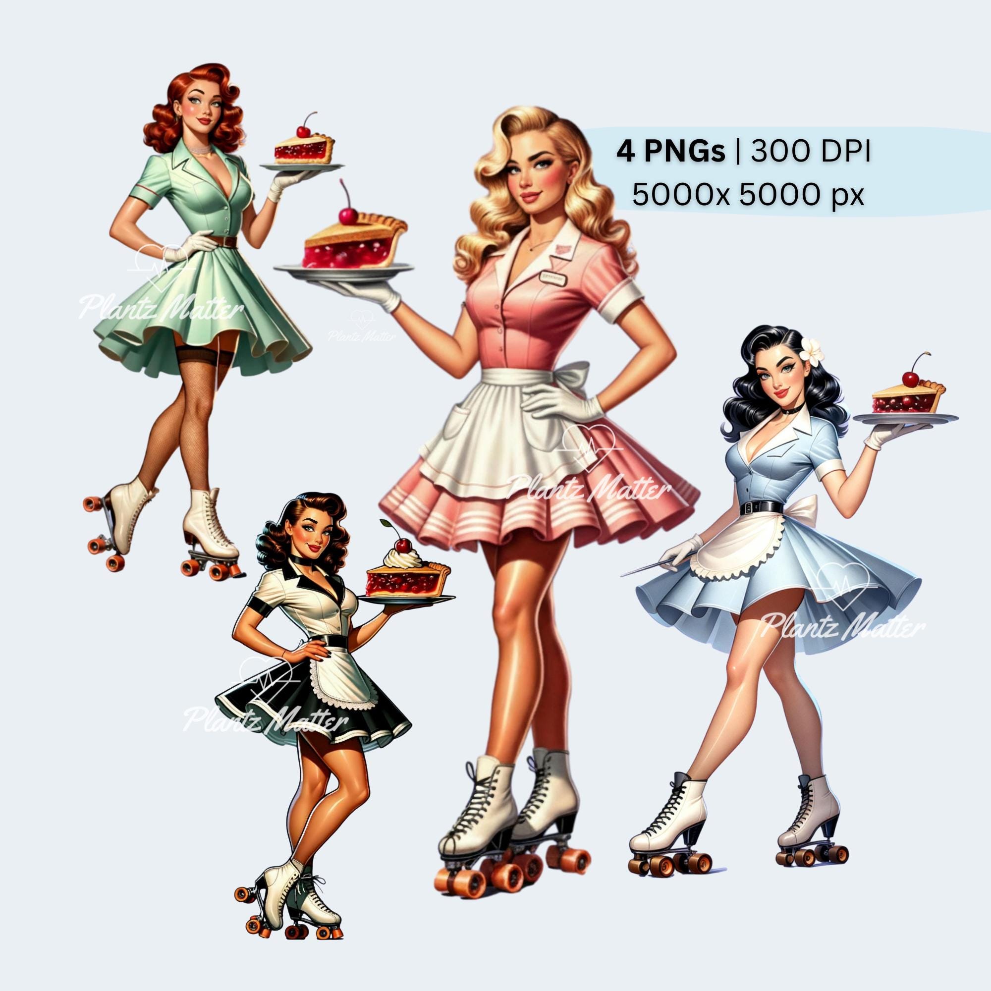 Rockabilly pinup png - Etsy 日本