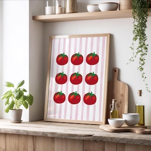 Tomato Art Print: Culinary Kitchen Poster (Digital Download)