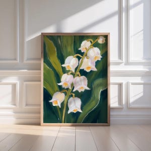 Lily of the Valley Print: May Birth Flower, Apothecary Botanical (Digital Download)