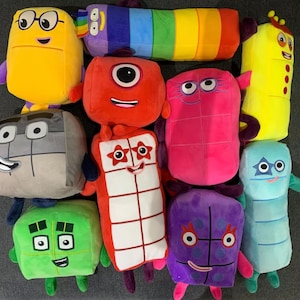 Peluches de números de dibujos animados, juguetes educativos, peluche matemático, peluche de números del 1 al 10: el mejor regalo de cumpleaños.
