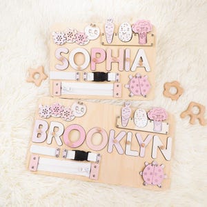 Personalized Baby Name Puzzle, Custom Kids Busy Board, Early Learning Puzzle, Baby Room Decor, Birthday Gift for Kids, Baby Shower Gift
Wide Theme Selection: From animals and vehicles to nature and space – explore our full range to suit every interest and age. Perfect for learning through play.
Gift-Ready Options:Ideal for birthdays, holidays, and special occasions. Add gift wrapping. It can also be used as a nursery decoration and is the perfect gift for any occasion!