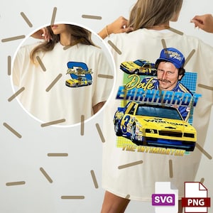 Dale Earnhardt 03 Wrangler PNG SVG, Clipart de Corrida dos Anos 90, Arte para Fãs da NASCAR, Ilustração de Dale Earnhardt, Arte Digital de Corrida Vintage