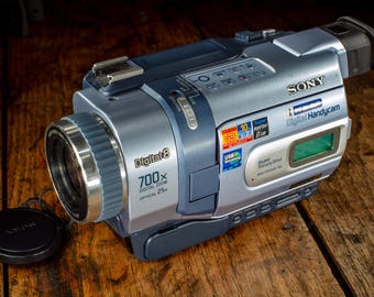 Vintage Video Camera Sony DCR-TRV240E Pal Digital 8 Handycam