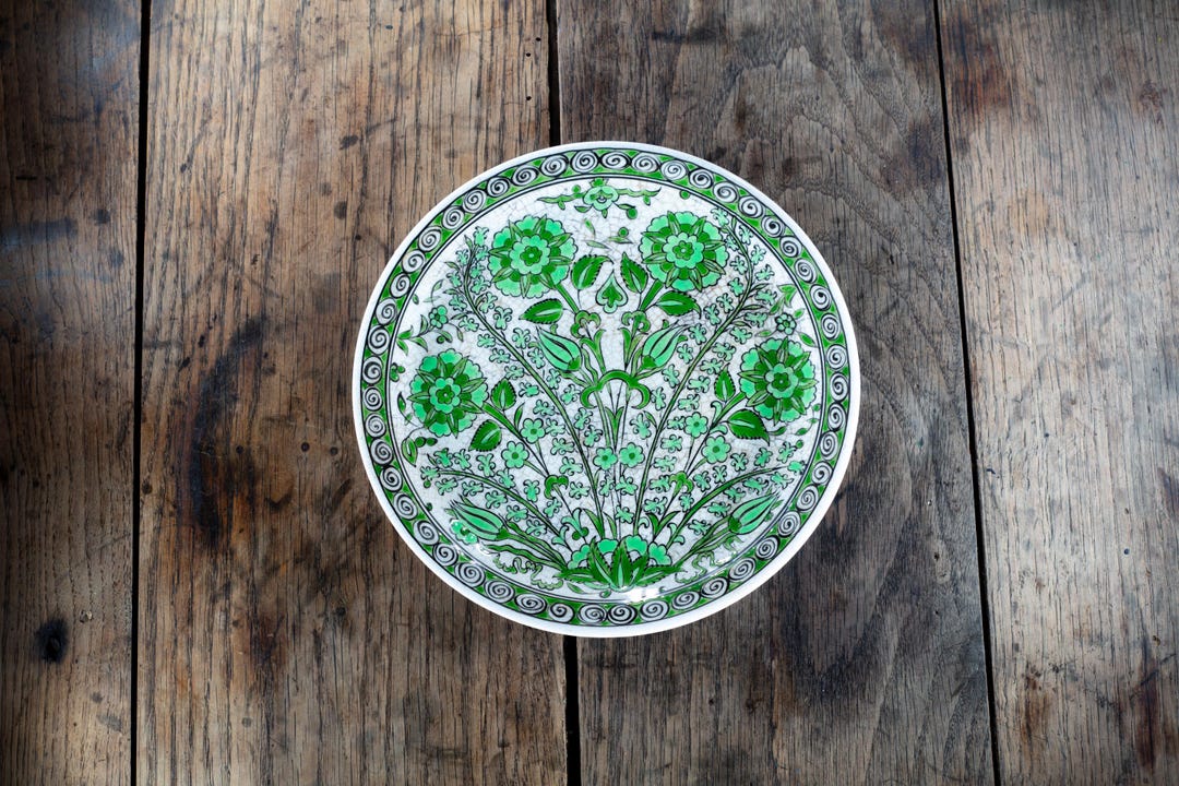 Green And Rodes Vintage Beautiful Lindos Keramik Wall Plate, Hand Painted, Self Made ...