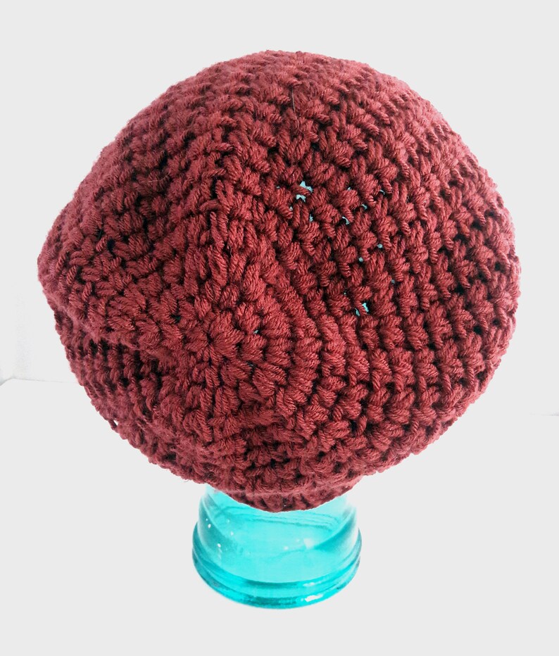 Women's Winter Slouch Hat Deep Red Maroon Burgundy Hat Etsy
