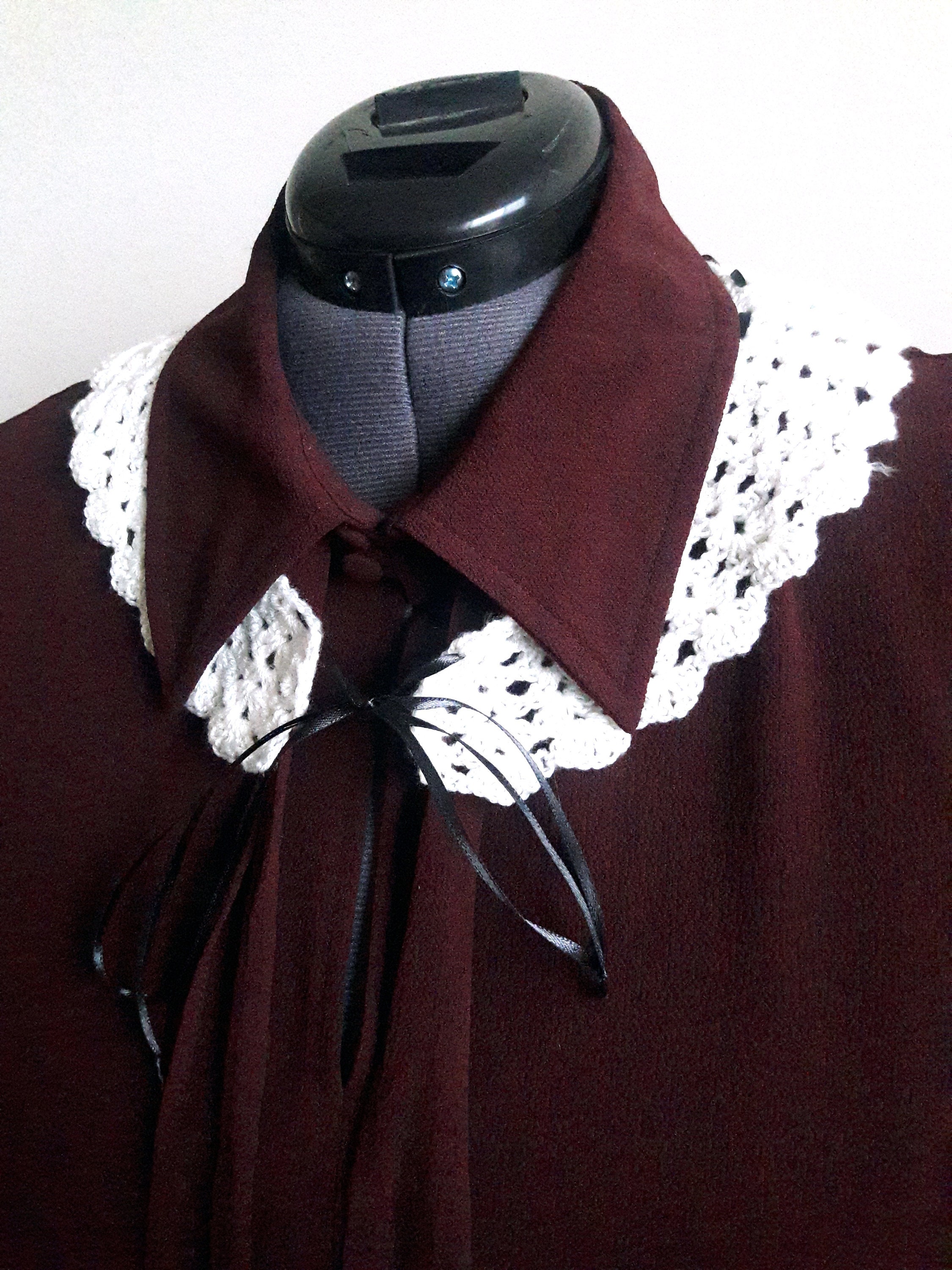 Lace Collar in White Cotton , Detachable, Sabrina Collar, Lace Peter Pan  Collar, Mod Accessory, Vintage Style , Ready to Ship - Etsy