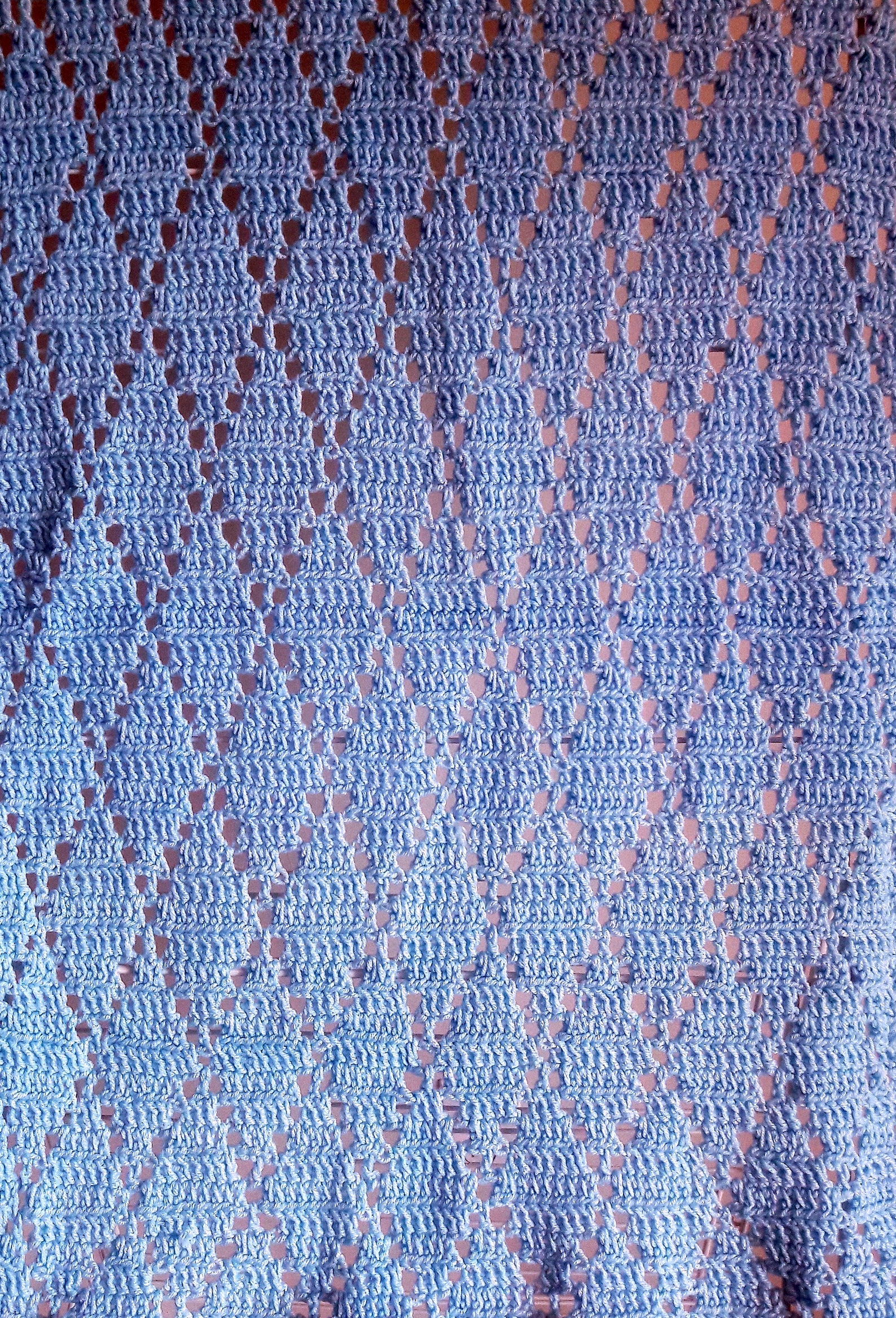 Light Blue Baby Blanket with diamonds Keepsake quality for Etsy