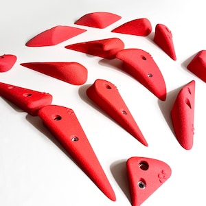 14x Bolt-On Rock Climbing Holds | Set of Crimps: &quot;Shark Teeth&quot; by NovaHolds