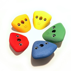 5x Bolt-On/Screw-On Rock Climbing Holds, Climbing Jugs Kids Starter Pack | &quot;Rainbow Jugs&quot; by NovaHolds