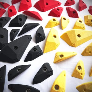 12x Bolt-On Rock Climbing Holds | Set of In-Cut Crimps: &quot;Low Poly Crimps&quot; by NovaHolds