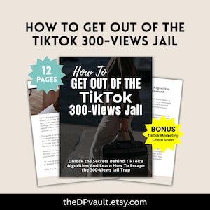 TikTok Growth eBook – Understand the Algorithm & Go Viral On TikTok, For Faceless Creators, Instant PDF Download, TikTok Faceless Marketing