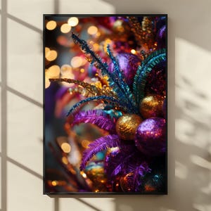 Caribbean Carnival Art: Vibrant Mardi Gras Mask Poster (Digital Download)