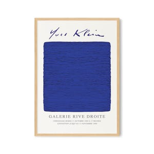 Yves Klein Blue Print - Yves Klein Print - Blaue Wandkunst - Yves Klein Blaues Poster - Abstrakte Blaue Kunst - Vintage Ausstellungswandkunst