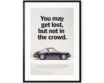 ポルシェ 911「リア馬力」ポスター 8インチ×10インチ プリント