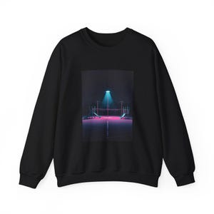Neon Lights Crewneck Sweatshirt, Unisex Sweatshirt, Cozy Streetwear, Trendy Gift, Casual Fashion