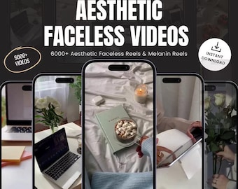 6000+ Aesthetic Faceless Video Reels + Story  Posts With MRR & PLR Resell Rights