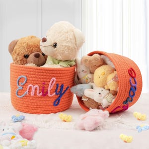 Custom Baby Shower Gifts Basket, Personalized Baby Gift Storage, Laundry Basket, Newborn Gift, Toy Basket, Baby Name Gift, Nursery Gift