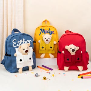 Sac à dos et sac à lunch personnalisés pour enfants, Sac à dos pour enfants personnalisé avec nom, Cadeau de rentrée scolaire, Cadeau de rentrée, Sac à dos pour tout-petit